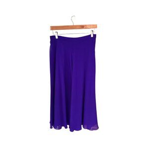 Papell Too Womens Size 12 purple Silk Skirt